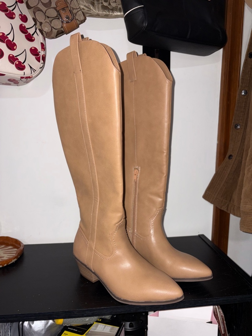 Target Women's Over-the-Knee Western Boots in Tan